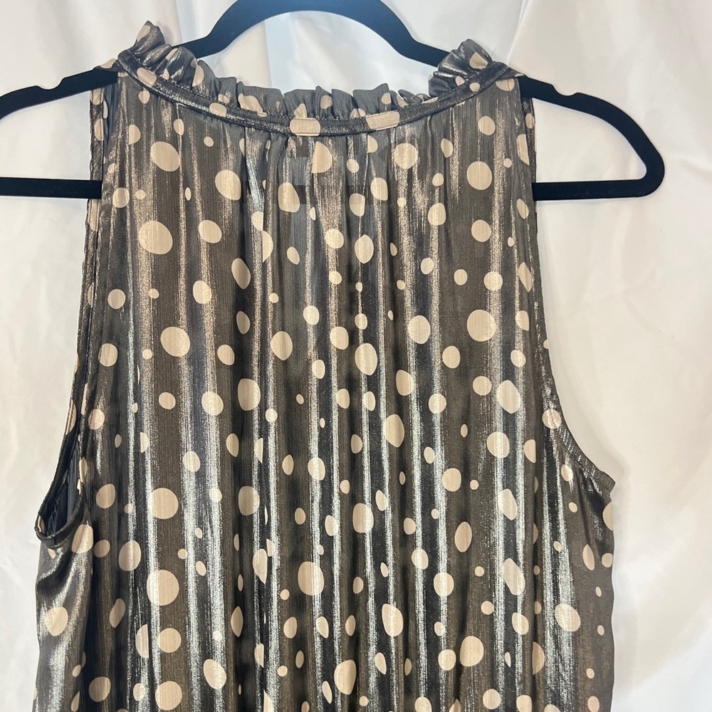 Anthropologie Current Air Metallic Polka Dot Dress – Size M​ - Picture 11 of 15